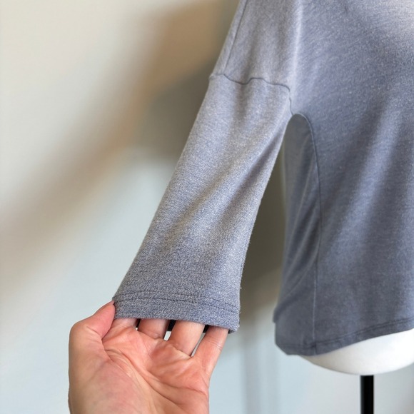 See You Monday Women's Size XS Long Sleeve Top Oversized Loungewear Relaxed Fit - Picture 3 of 8